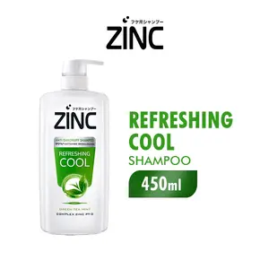Zinc  Refreshing Cool 450 Ml Anti Ketombe sampo meluruskan rambut hair conditioner uban blackening shampoo shampo kondisioner