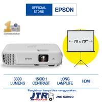 Gambar Projector Epson EB-E 10 bonus Screen Projector 70 X 70 inch dari Epson Official Store Indonesia Kota Administrasi Jakarta Barat 2 Tokopedia
