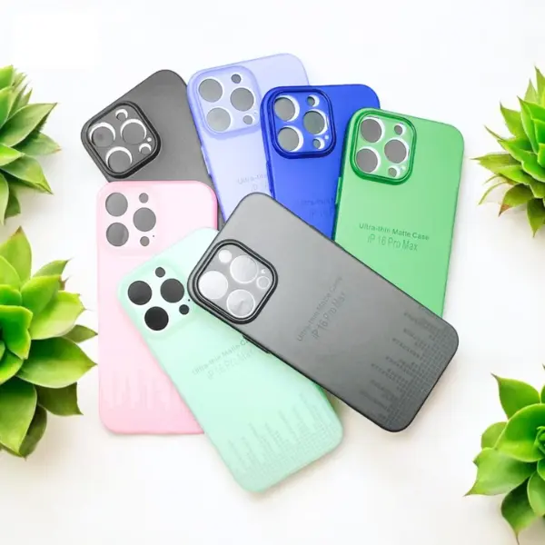 Casing Silicone Case Ultra thin Matte Simple Tipis Ultra Slim 0.3MM Cocok Untuk iPh0n3 16ProMax 16Pro 16Plus 16 15ProMax 15Pro 15Plus 15 14ProMax 14Pro 14Plus 14