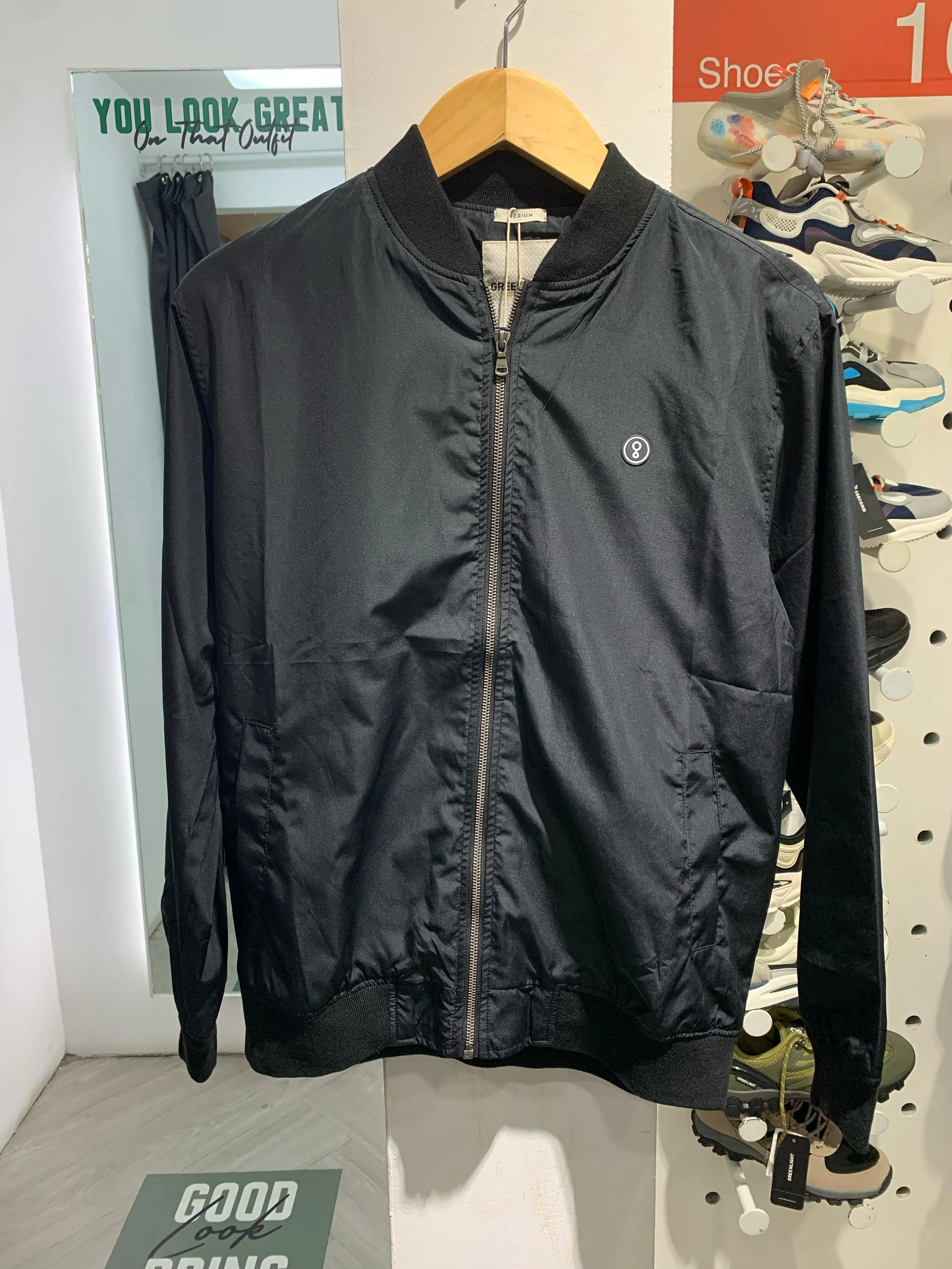 Greenlight Essential Men's Bomber Jacket Regular Fit Taslan Logo Admiral H021124