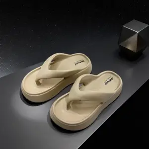 Yink Sandal Jelly Jepit Wanita Korean Soft Slippers Antislip Elastic Empuk EVA Sandal Rumah Karet Kamar Empuk Nyaman Tebal