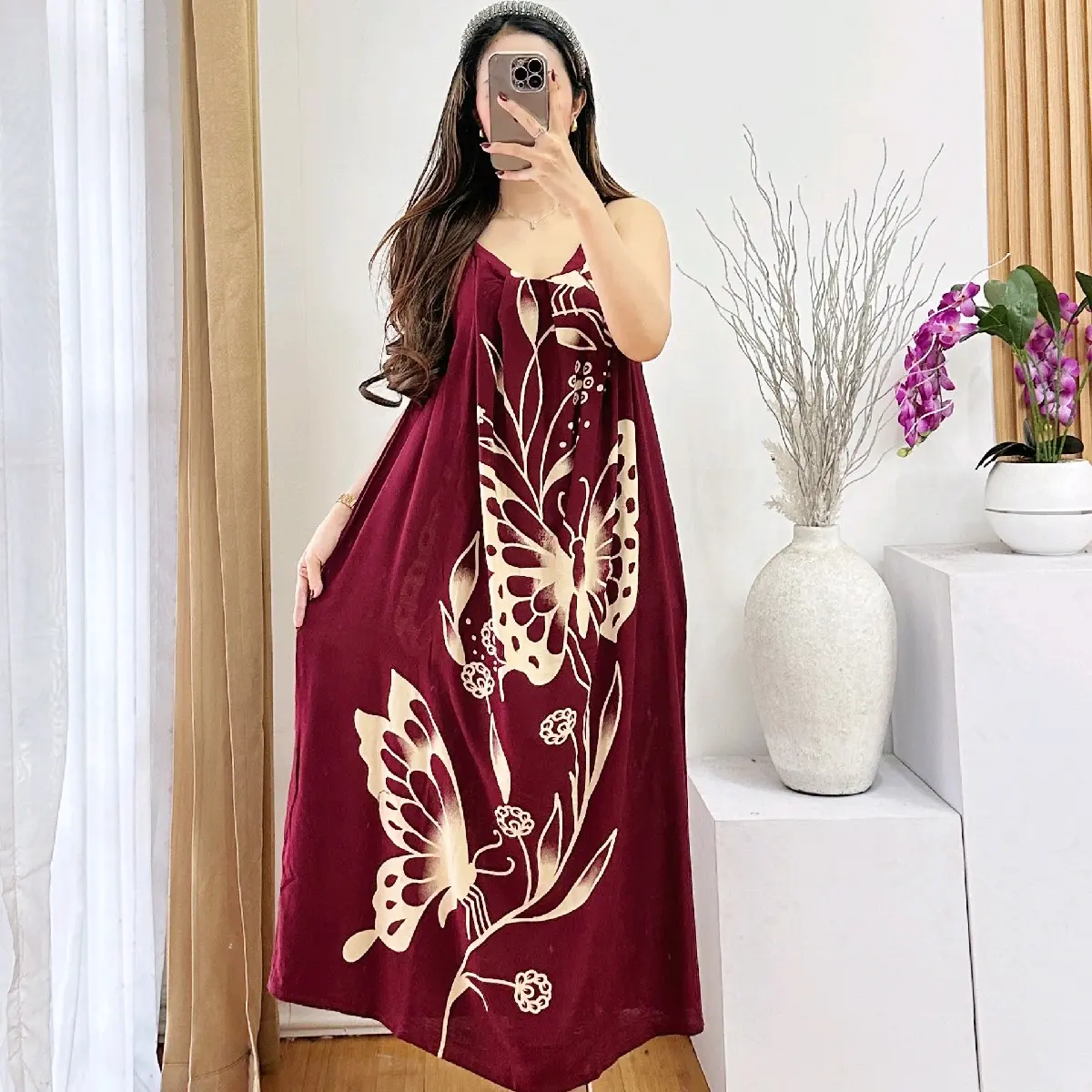 Daster yukensi viral , daster yukensi adem , yukensi kekinian , daster ibu hamil Rayon  Wanita Bumil Busui Katun