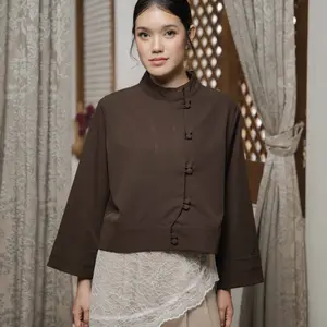 Mayoutfit Rohita Outer | Vest Rompi Cheongsam Kardigan Long Sleeve High Shanghai Collar