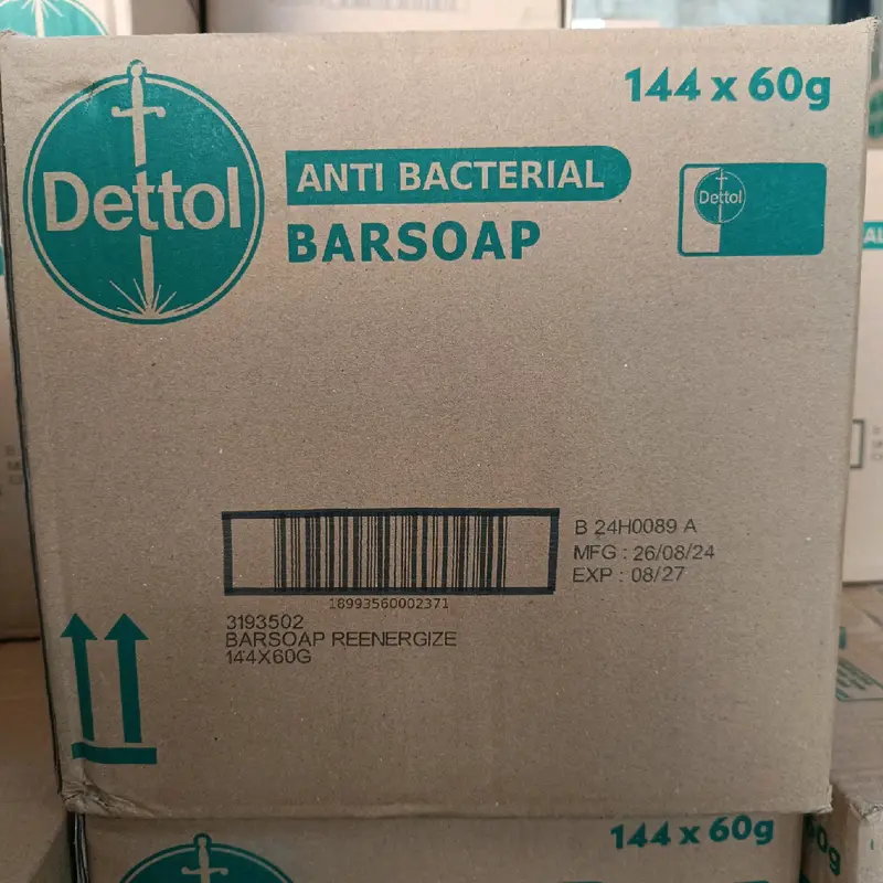 1 Karton Sabun Dettol 60gr Sabun Batang Mix Campur Isi 144pcs 5