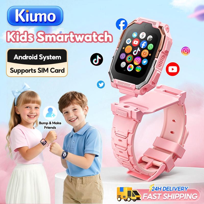 Kiumo Đồng Hồ Thông Minh Trẻ Em 4G Kiumo - Định Vị GPS Chính Xác Gọi Video HD Chống Nước Màn Hình Cảm Ứng IPS HD Pin 750mAh Tặng Dây Đeo Nhiều Màu Sắc Hỗ Trợ Màn Hình Cảm Ứng & Thẻ SIM An Toàn SOS Chế Độ Lớp Học Đếm Bước Chân Trò Chơi Đèn Pin