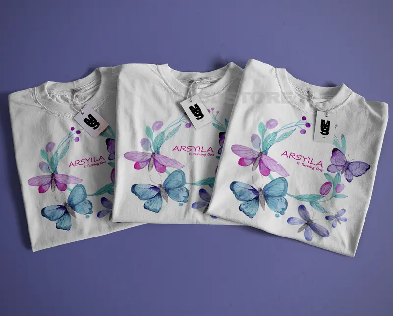 baju kaos custom ulang tahun keluarga anak dan dewasa 0