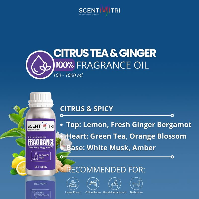 Aroma Diffuser Fragrance Pure Oil - Citrus Tea & Ginger/ Isi Ulang ...