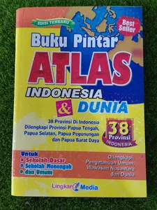 buku pintar Atlas Indonesia & Dunia 38 provinsi