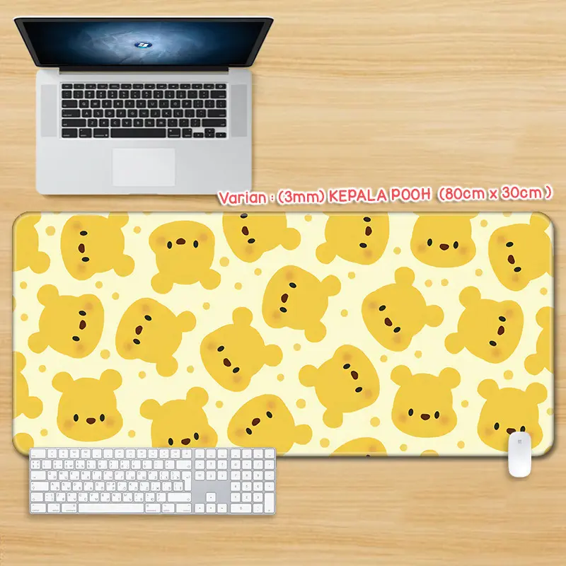 Mousepad Gaming Panjang Mouse Pad Premium Deskmat - Alas Meja LapTp Komputer - Computer, Rubber, Jahitan Rapih 1