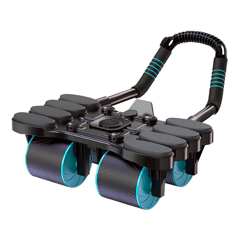 GYM-Con Lăn Tập Bụng Phiên Bản Mới 4 Bánh 8 Bệ Đỡ Tay-Bánh Xe Trợ Lực -Khung…