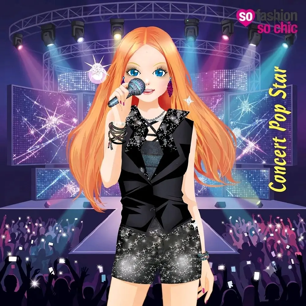 BUKU DESAIN MAKE UP STUDIO SO FASHION SO CHIC TOP MODEL CONCERT POP STAR DANCE STUDIO GLAMOUR  BARBIE AYO BELAJAR MEMAKAI MAKE UP MENATA RAMBUT