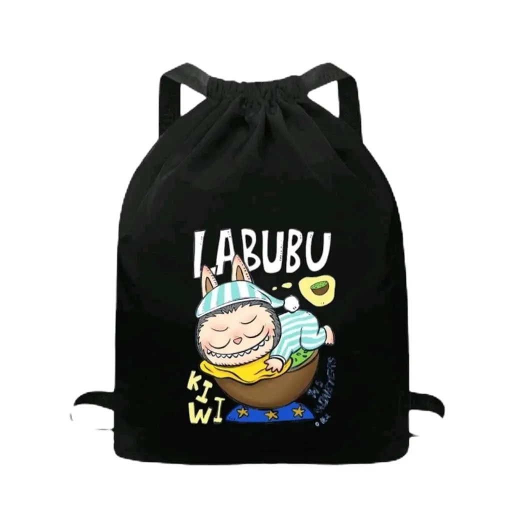 Tas Anak Sekolah Model Serut SD, SMP, SMA Backpack Fashion backpack ikatiket jangan dicuci abu-abu chunji