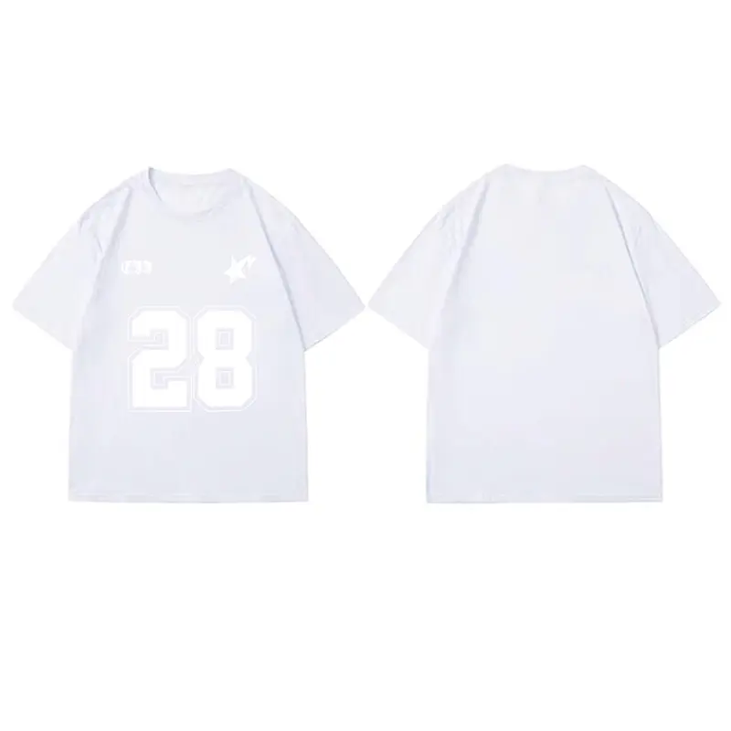 【100% Katun 20s】Daybreak fashion T-shirt Baju Kaos Oversize Cowok Putih Lengan Pendek Dewasa Dist ro Keren Premium Korean Style Round Neck 28 Pria Oblong Polos Hitam Combed Atasan Simple N0155 Fit 5