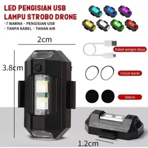 LAMPU LED PESAWAT LED 7 WARNA USB BANYAK MODE LAMPU LED KEDIP PESAWAT RGB LED AIRCRAFT PLANE 7 WARNA USB MOBIL MOTOR SEPEDA