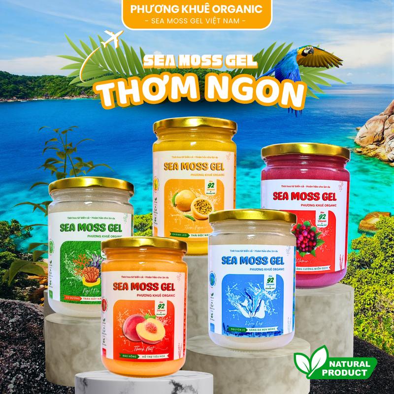Rong Biển Sea Moss Gel Nhiều Vị Tốt Cho Tiêu Hóa Thải Độc Đẹp Da Sức Khoẻ Rạng Ngời 500ml