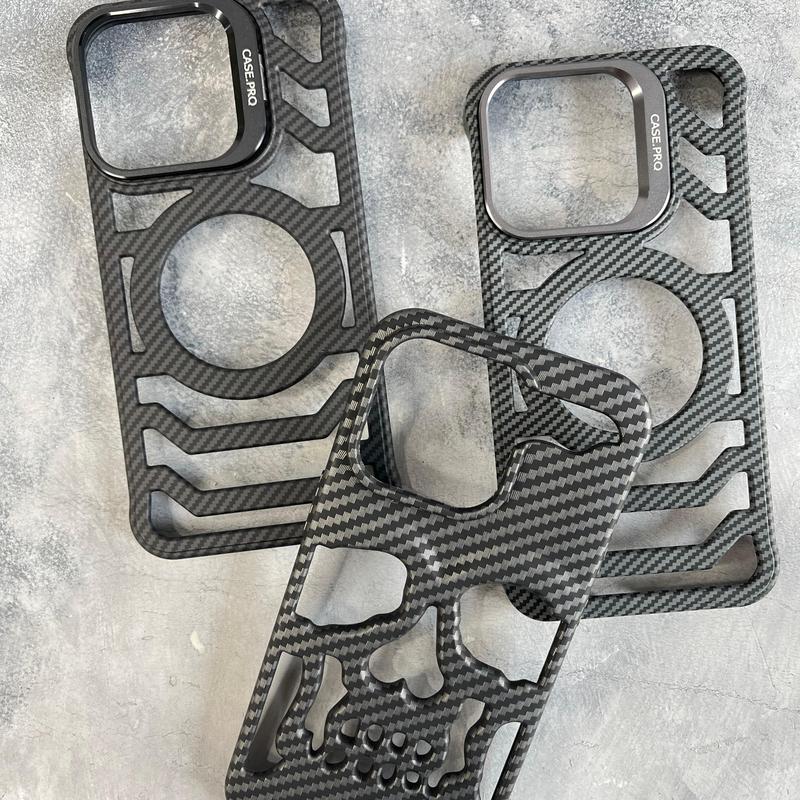 Maze Skeleton Carbon Case for iPhone 11 12 13 14 15 16 Promax Pro Aztech Case Carbon PC Softcase 1