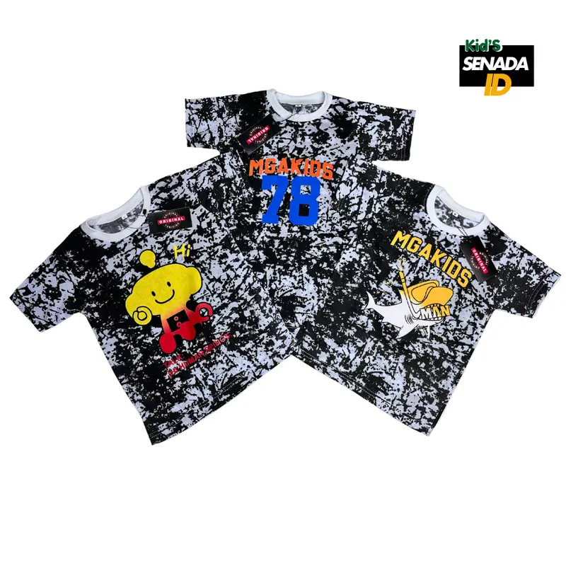 𝐒𝐄𝐍𝐀𝐃𝐀 𝐊𝐈𝐃'𝐒 - Baju Anak Panjang dan Pendek Karakter Lucu Dan Unik Untuk Usia 2-6 Tahun Bahan Semi Katun 24S Halus  Adem Dipakai Sehari-hari 2