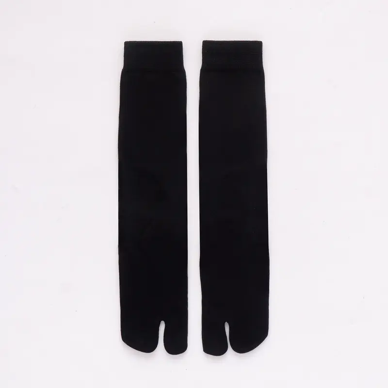 Rightbox  Kaos Kaki Muslimah Jempol Polos Telapak Hitam  Panjang dan Pendek Bahan Cotton Nylon [Bekasi] 3