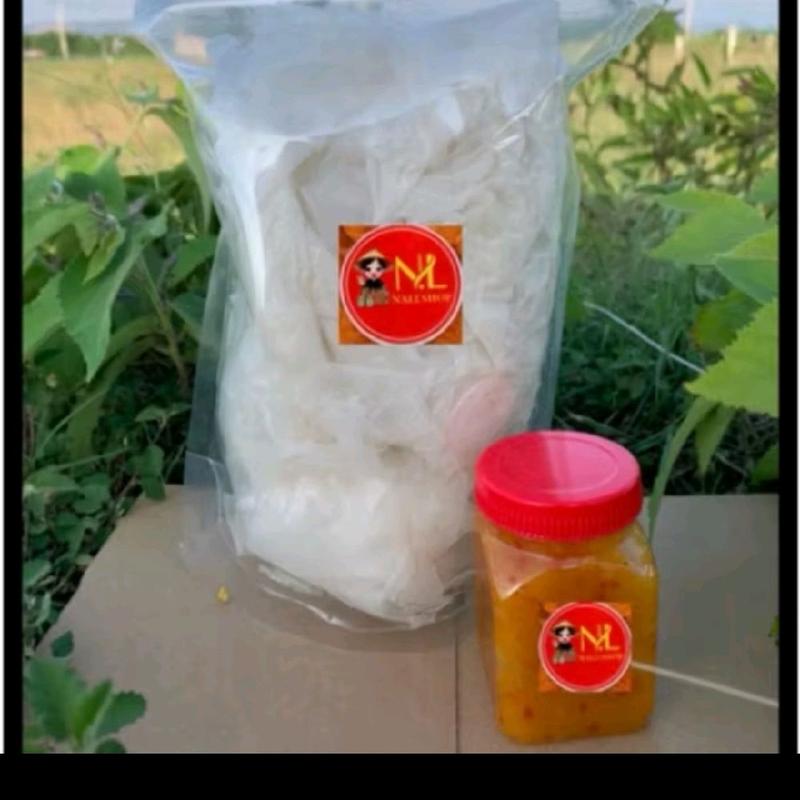  bánh tráng rìa phơi sương dẻo muối sặc sốt tắc 