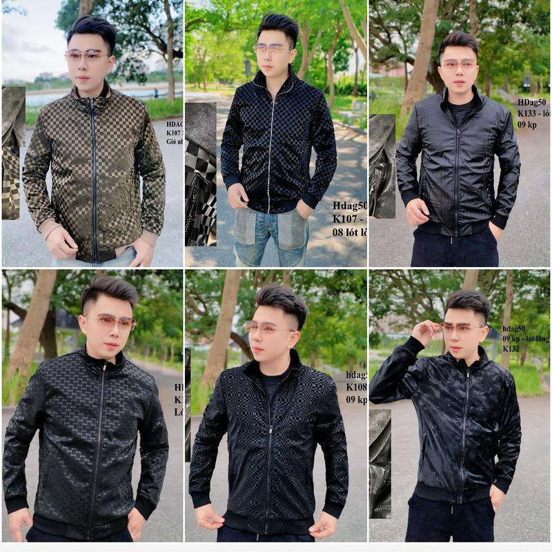 Áo Khoác Gió Da Nhung Nam Vân Chìm 3D Chống Nước Lót Lông Vân Chìm Co Dãn