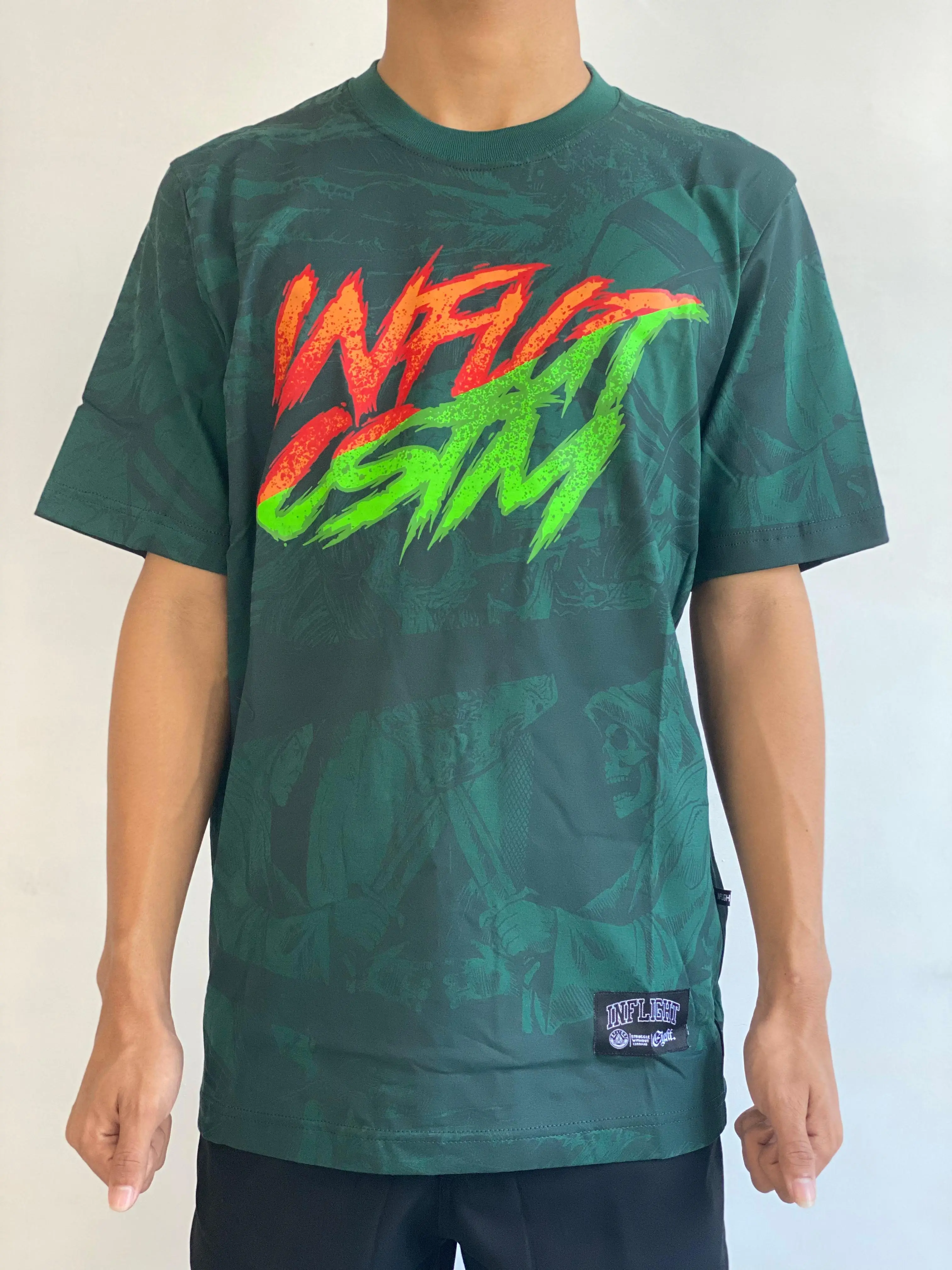 Inflight - T Shirt Bottle Green Verdant Verve (Kaos Hijau Botol)
