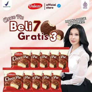 Dalezz Cemilan Anak, Snack Coklat, Lumer, Enak.Halal dan BPOM - Choco Pie Marshmallow  | 30g*10 pcs | 30g*14 pcs | 30g*18 pcs Coklat Holic Wajib Coba! Cocok Untuk Hampers