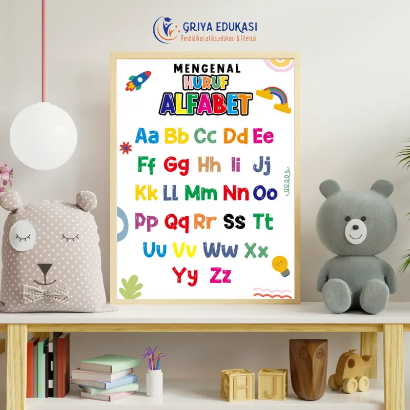 Poster Edukasi Anak Wipe Clean Best Seller 3