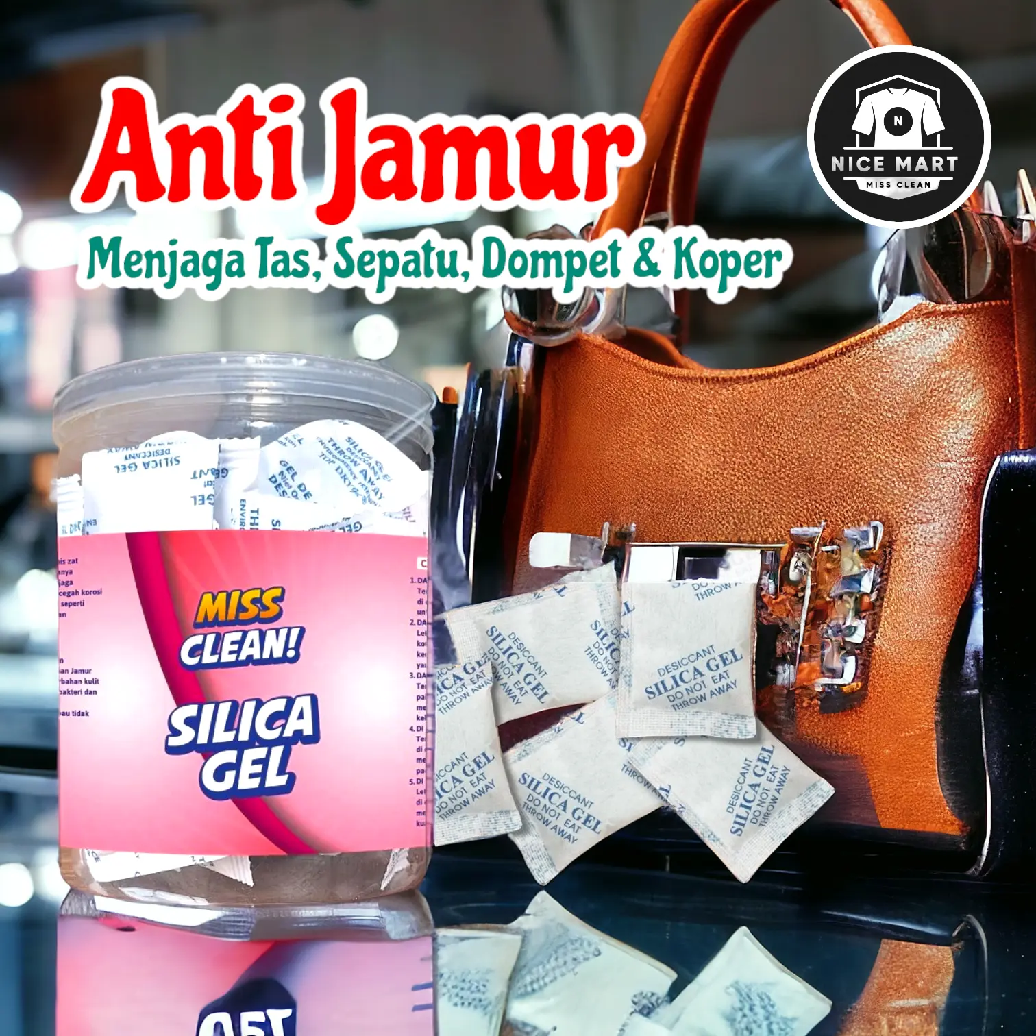 Silika Gel Untuk Tas, Koper, dan Sepatu Anti Jamur Rayap - Shoe, Silikon, Plastik