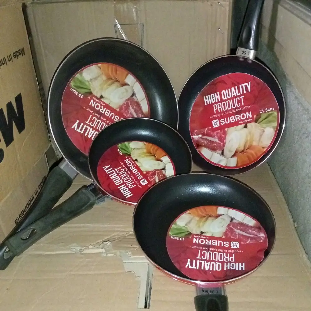 Wajan Penggoreng Anti Lengket Subron (18cm) dengan Gagang Nyaman - Kitchenware, Penggorengan