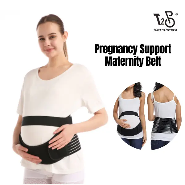 T2P Maternity Belt Adjustable Belly Band Pregnancy Support for Abdomen Back Hips and Pelvis Comfort
