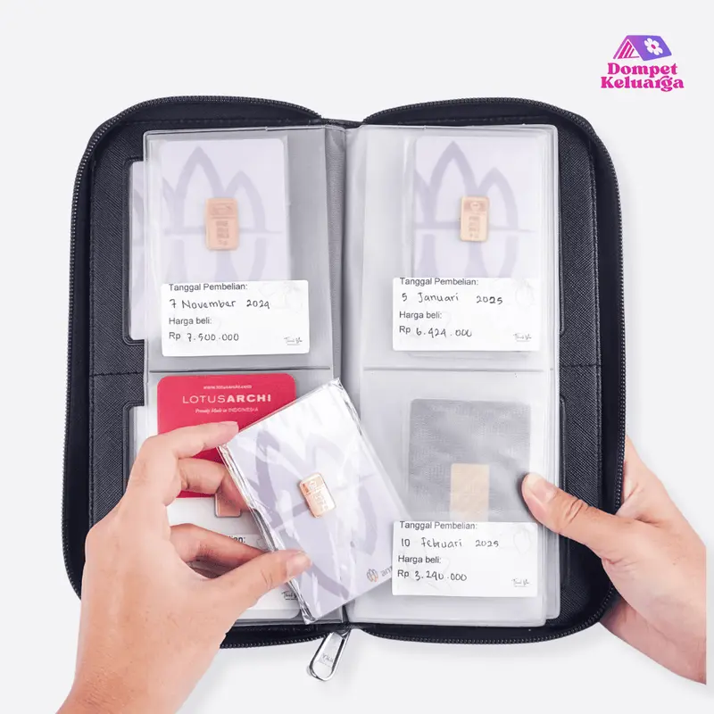 Dompet Penyimpanan Logam Mulia  Emas Antam Vol 2 - Hitam 0