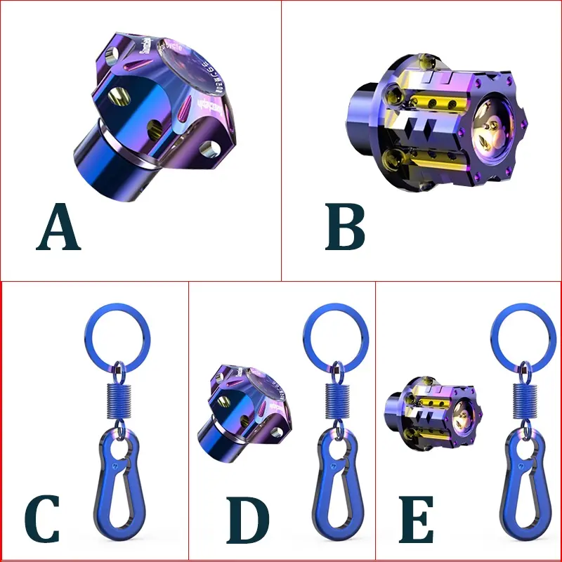 Đầu Chìa Khóa Hợp Kim Titan Cho Xe Máy, Giá Đỡ Chìa Khóa Sửa Đổi Sang Trọng Thông Dụng Với Móc Chìa Khóa, Phù Hợp Với Xe Máy, Xe Tay Ga, Phụ Kiện Khóa Sửa Đổi 2