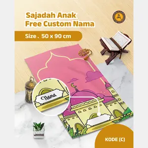 Sajadah Anak Grosir Design Baru Plus Nama Bahan Diadora, Sajadah Anak Laki Laki, Sajadah Anak Perempuan