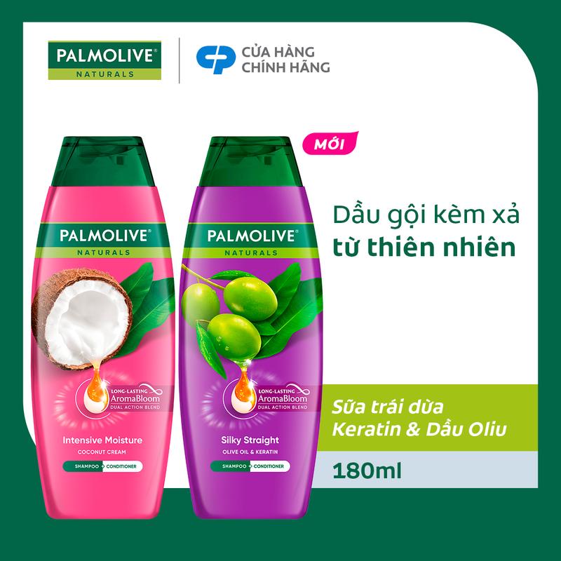  Dầu gội Palmolive kèm dầu xả chiết xuất thiên nhiên chăm sóc tóc và dưỡng tóc bồng bềnh 180ml phù hợp cho Nữ và nam 
