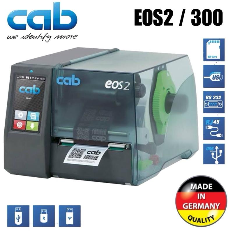 CAB EOS 2 Pencetak Label Thermal Transfer 300 DPI untuk Logam & Plastik Kecepatan Cetak Optimal & Resolusi Tinggi Support ZPL II Printer
