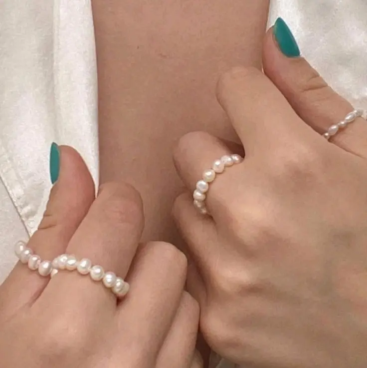 CINCIN BASIC MUTIARA AIR TAWAR ASLI BABYPEARL (REQ UK DI NOTE)
