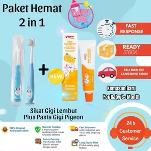 Paket Sikat Pasta Gigi Pigeon Bayi dan Sikat Gigi 2in1