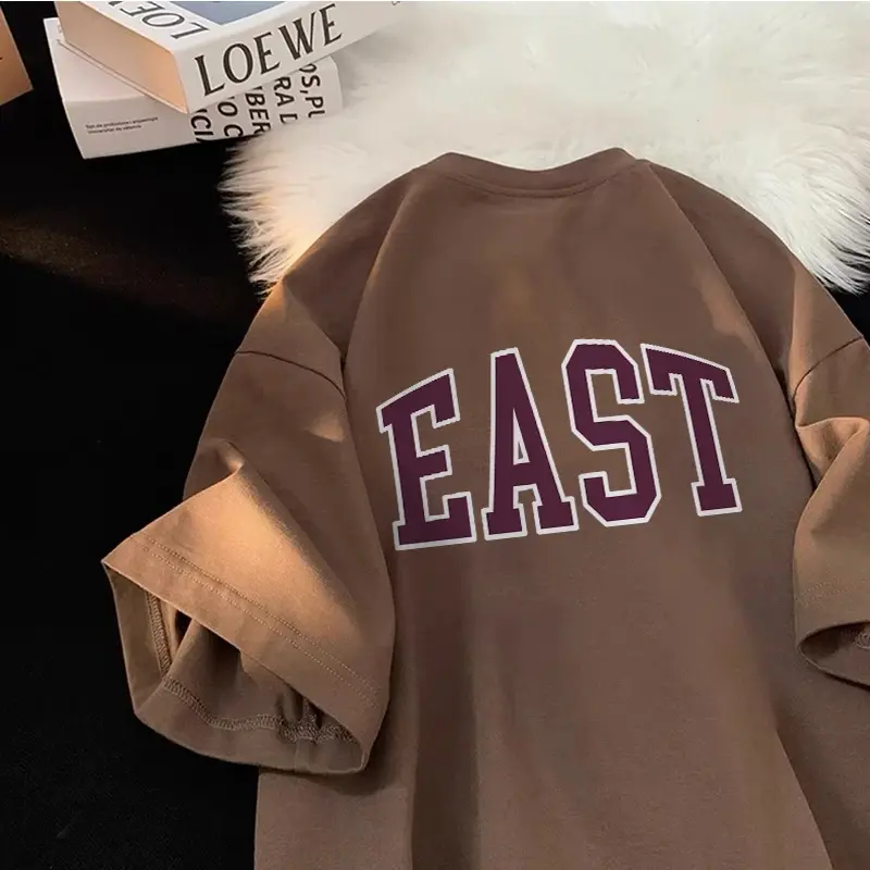 TT TOKO MODE baju pria oversize Kaos Retro Style Vintage | Sablon Kaos T shirt Oversize Pria XXL | Baju Kaos Oversize Pria Distro Keren | Kaos Cotton Combed 24s | Kaos Lengan Pendek Pria Wanita Unisex -Brown Size M-XXL