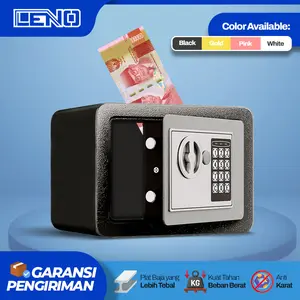 [100% BESI] LENO Brankas Mini Besi Digital Sistem PIN Dengan Lapisan Besi Tebal Brankas Uang Pribadi Minimalis Estetik Brankas Besi brankas  ukuran Mini