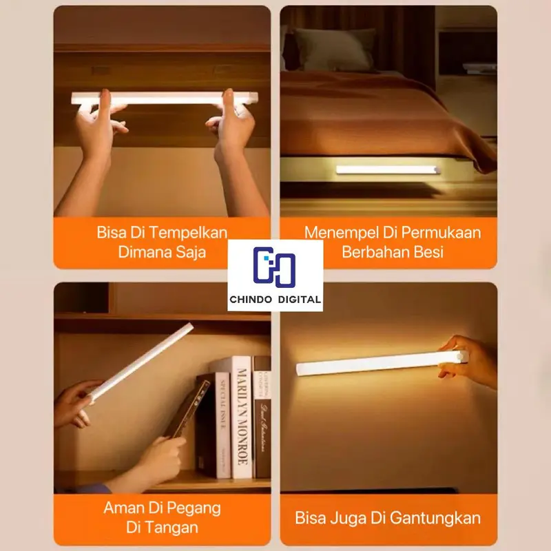 [CDOS] Lampu Sensor Gerak Magnetic Motion Sensor Lampu Stick Panjang LED Lampu tombol multifungsi 3