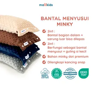 Malilkids Bantal Menyusui 2in1 Nursing Arm Pillow 2in1 Minky