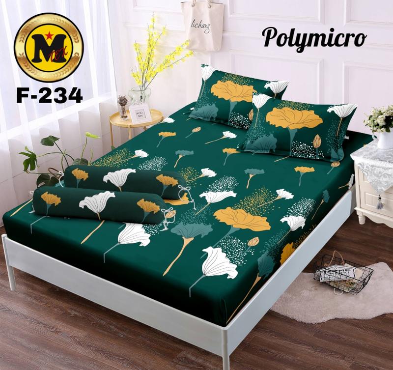 SPREI BUNGA MOTIF CLAUDIYA UKURAN NO.1 180X200 NO.2 160X200 NO.3 120X200 FREE 2 SARBAN & 1 SARGUL/ SPRAI BAHAN KATUN PREMIUM HALUS TIDAK LUNTUR 6