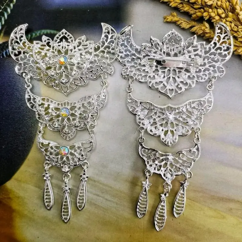 Bros Kebaya Susun 3/Bros KutuBaru/Bros Jilbab Susun,Bros Hijab Clips Silver 5