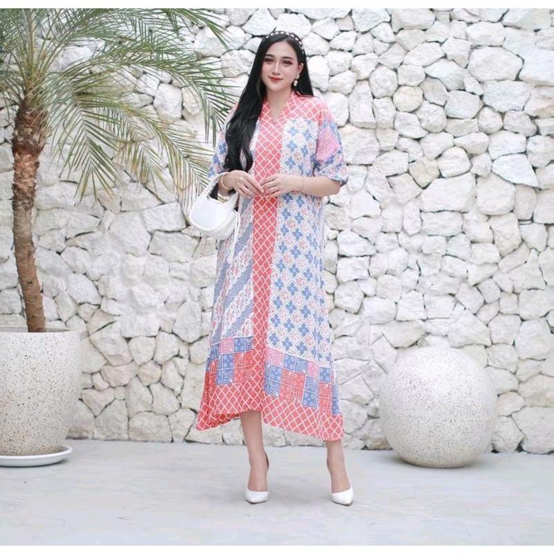 Daster ziggy belbon Ld 120 PJ 110 bahan rayon  super premium Dress Wanita Busui 4