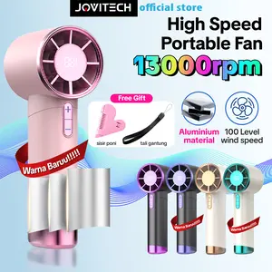 【COD】Jovitech Kipas Mini FN30E Strong Wind 100 Gear Digital LED Display Kipas Angin Portabe Tangan Untuk Olahraga Luar Ruangan