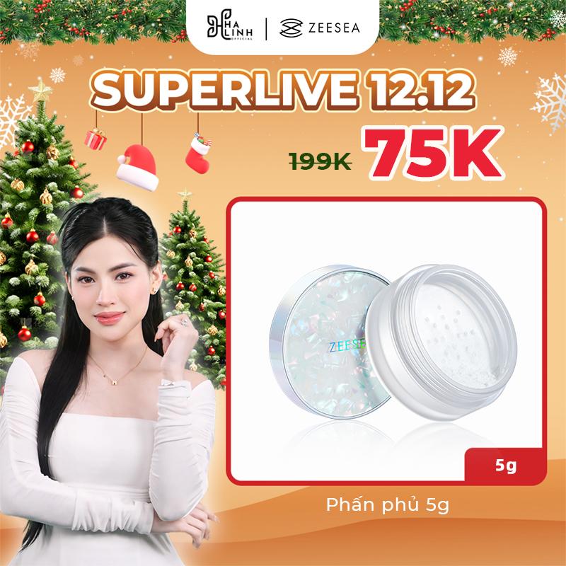 "CFV"[VÕ HÀ LINH x ZEESEA] Phấn phủ ZEESEA kiềm dầu chống thấm nước lâu trôi mềm mịn nhẹ nhàng 5g