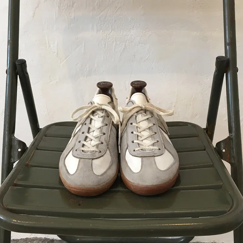 Maden German Trainer Shoes Men's Retro Sports Flat Shoes Vintage Leather Sneakers for Men Forrest Gump White Shoes #GATsneakers