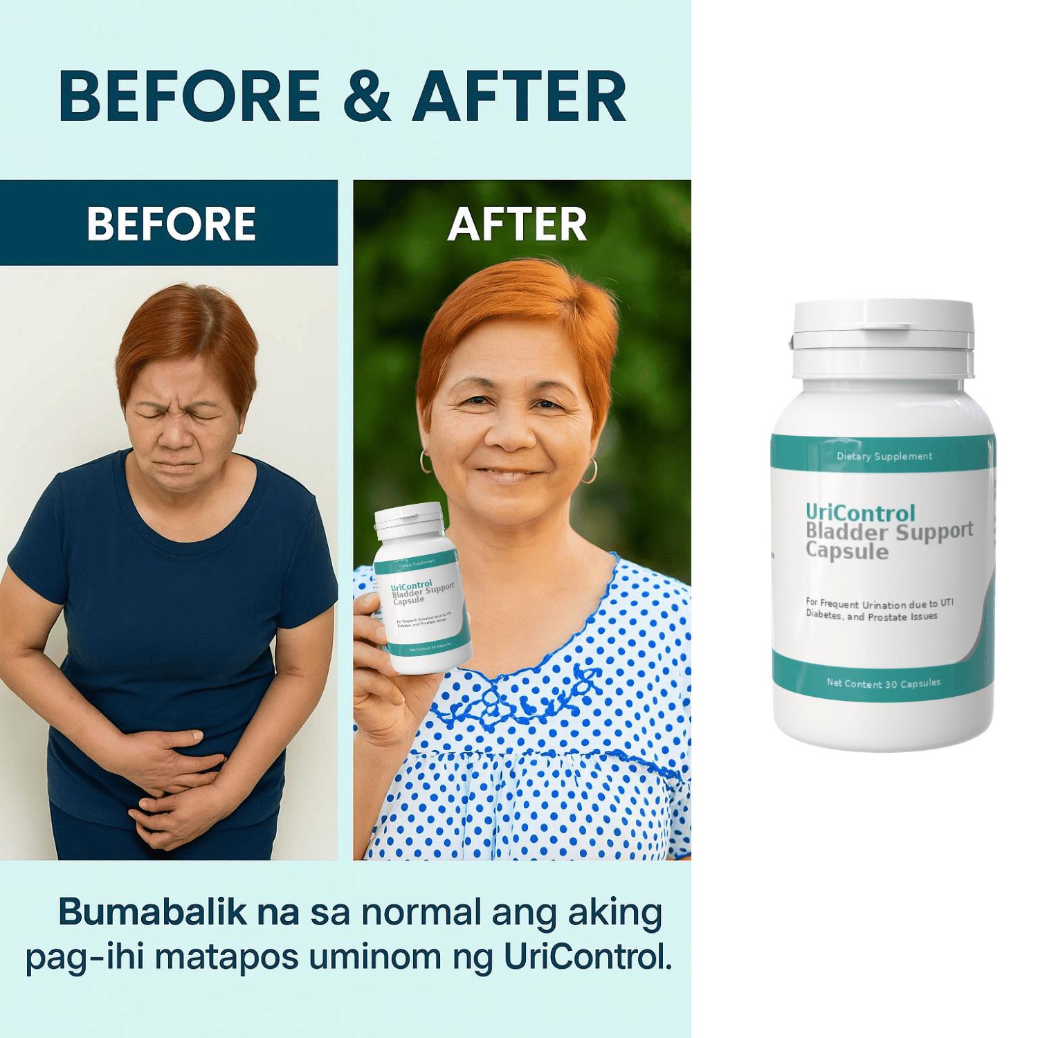 Uri Control Bladder Support Capsule| FDA Approved | Anti-UTI| Diabetes ...