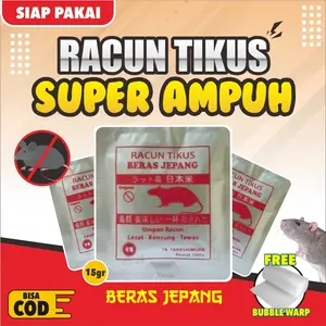 Dapat 5 pcs Racun Tikus Beras Jepang Siap Pakai Basmi Tikus Hingga Tuntas