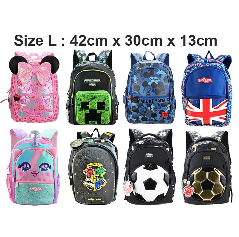 Smiggle School Bag Backpack Beg Sekolah Beg Sandang Beg Cute Comel Size L 42cm x 30cm x 13cm